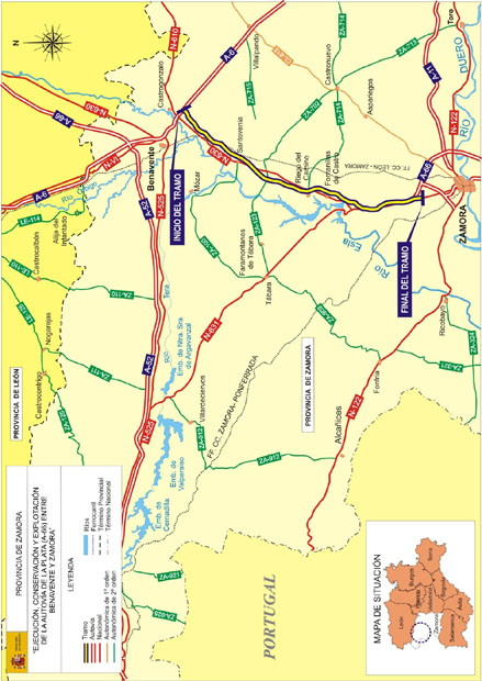 Mapa Autovía de la Plata