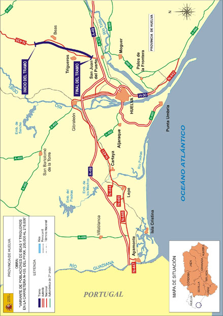 Mapa Variante Beas y Trigueros