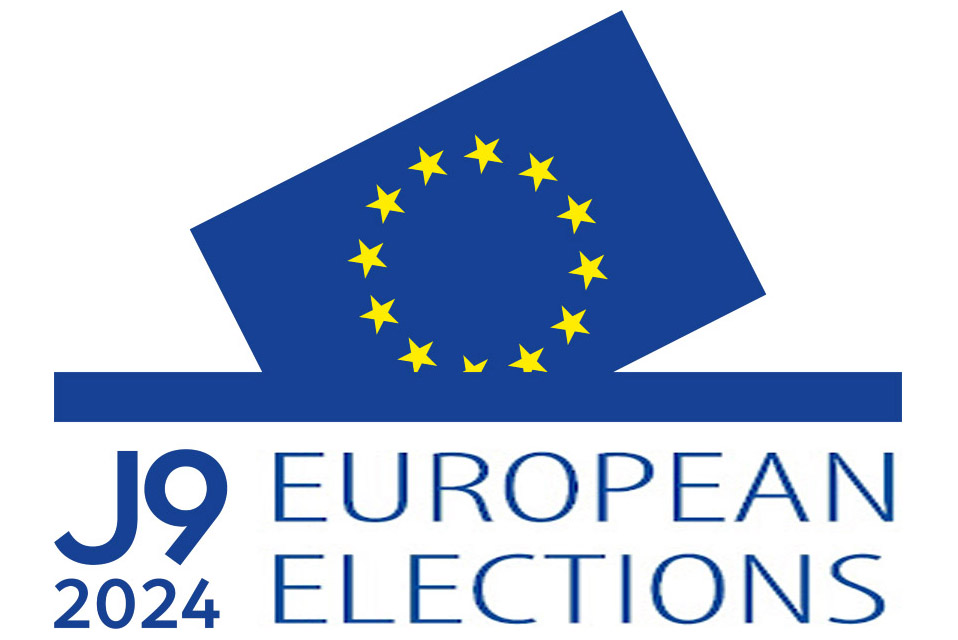16/04/2024. 2024 European elections logo. 2024 European elections logo