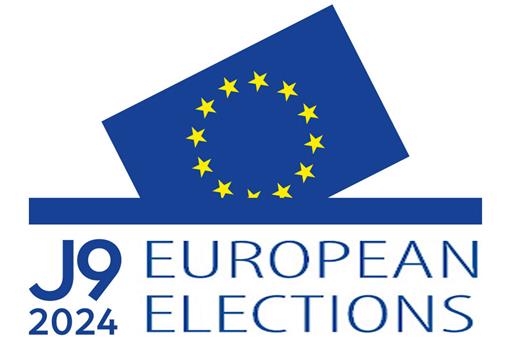 16/04/2024. 2024 European elections logo. 2024 European elections logo