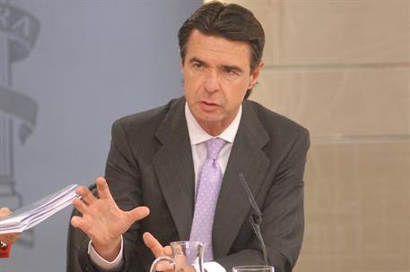 14/09/2012. Consejo de Ministros: Sáenz de Santamaría, Ruiz-Gallardón y Soria. El ministro de Industria, Energía y Turismo, José Manuel Sori...