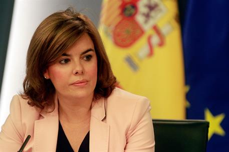 20/06/2014. Consejo de Ministros: Sáenz de Santamaría y Montoro. Soraya Sáenz de Santamaría, vicepresidenta del Gobierno, ministra de la Pre...