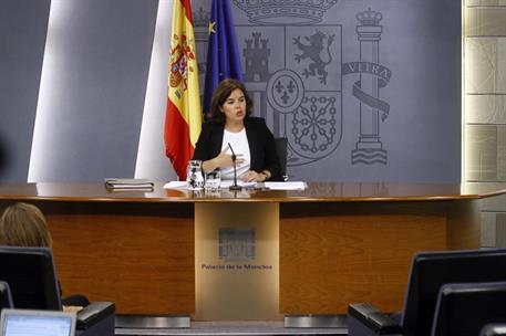 8/07/2016. Consejo de Ministros: Sáenz de Santamaría. La vicepresidenta, ministra de la Presidencia y portavoz del Gobierno en funciones, So...