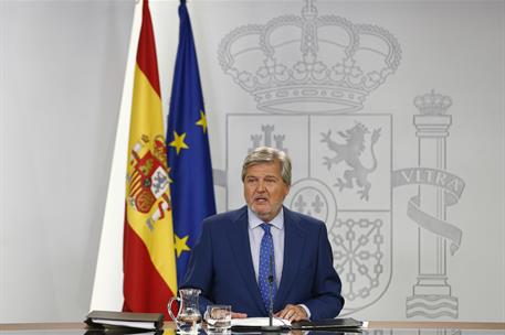 1/09/2017. Consejo de Ministros: Méndez de Vigo. El ministro de Educación, Cultura y Deporte y portavoz del Gobierno, Íñigo Méndez de Vigo, ...