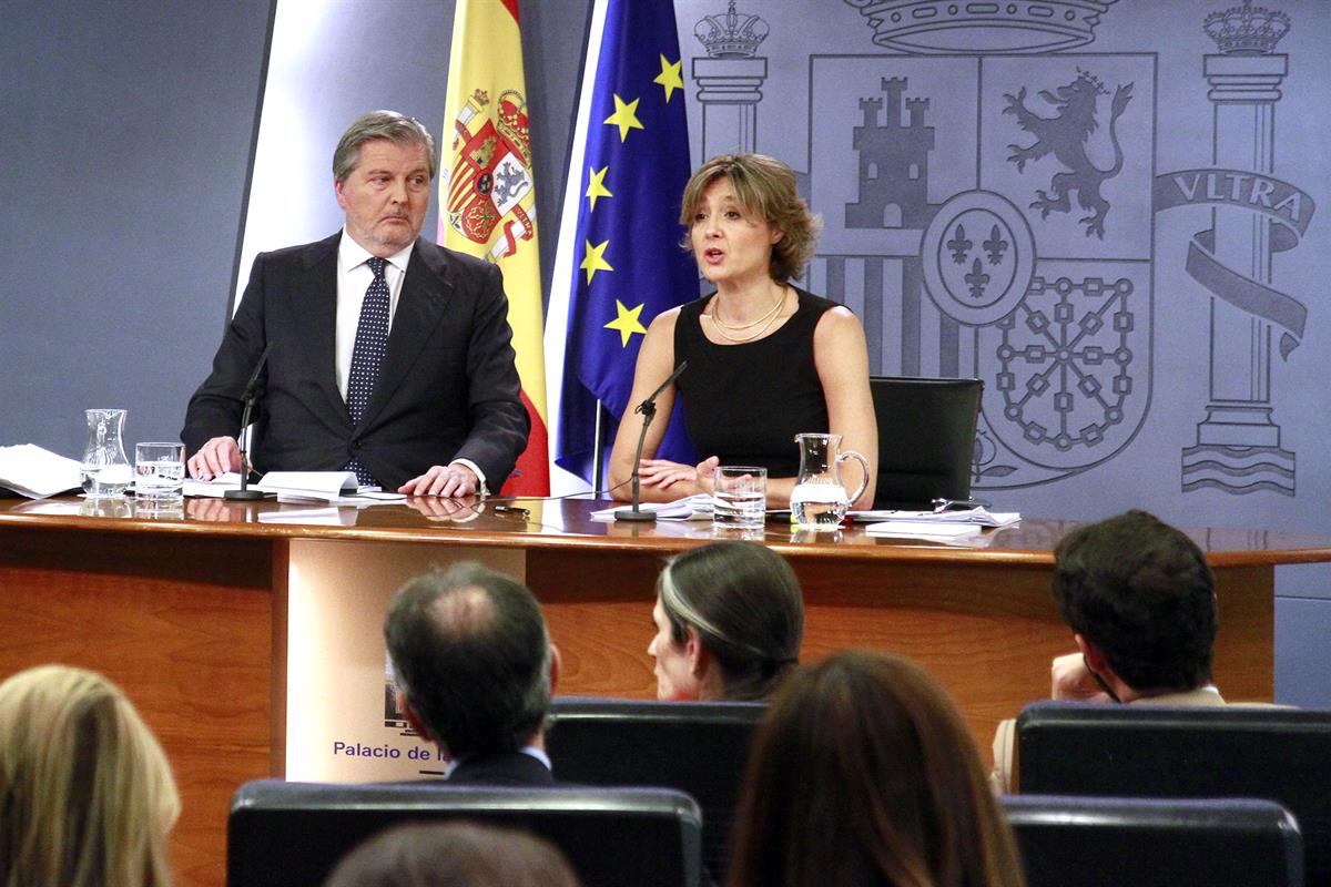 9/06/2017. Consejo de Ministros: Méndez de Vigo y García Tejerina. El ministro de Educación, Cultura y Deporte y portavoz del Gobierno, Íñig...