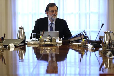 12/01/2018. Reunión del Consejo de Ministros. El presidente del Gobierno, Mariano Rajoy, ha presidido en La Moncloa la primera reunión del C...