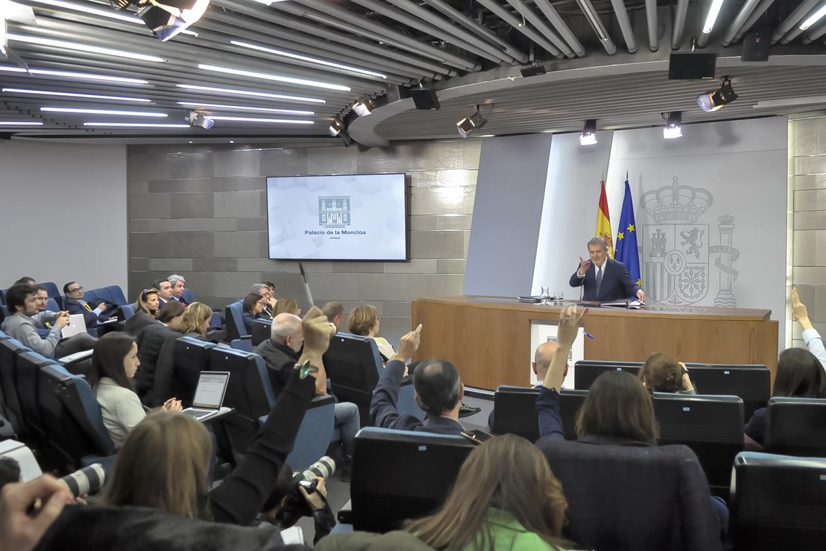 12/01/2018. Consejo de Ministros: Méndez de Vigo. El ministro de Educación, Cultura y Deporte y portavoz del Gobierno, Íñigo Méndez de Vigo,...