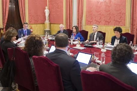 21/12/2018. Consejo de Ministros en Barcelona. El presidente del Gobierno, Pedro Sánchez, preside la reunión del Consejo Ministros.