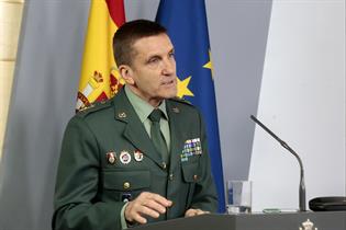 Jefe del Estado Mayor de la Guardia Civil, general José Manuel Santiago