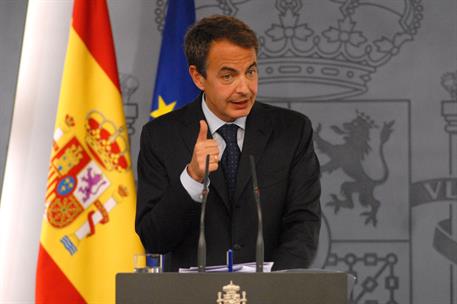 30/12/2010. El presidente hace balance de la acción de Gobierno en 2010. El presidente del Gobierno, José Luis Rodríguez Zapatero, durante l...