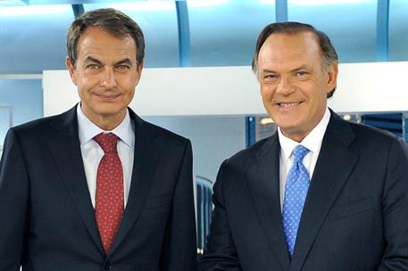 6/10/2010. Entrevista del presidente del Gobierno a Telecinco. El presidente del Gobierno, José Luis Rodríguez Zapatero, en un momento previ...