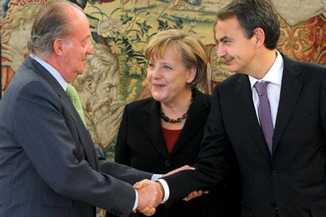 3/02/2011. Encuentro entre José Luis Rodríguez Zapatero y Angela Merkel. El presidente del Gobierno, José Luis Rodríguez Zapatero, y la canc...