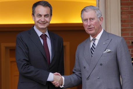 31/03/2011. Encuentro entre el presidente del Gobierno y el príncipe de Gales. El presidente del Gobierno, José Luis Rodríguez Zapatero, jun...