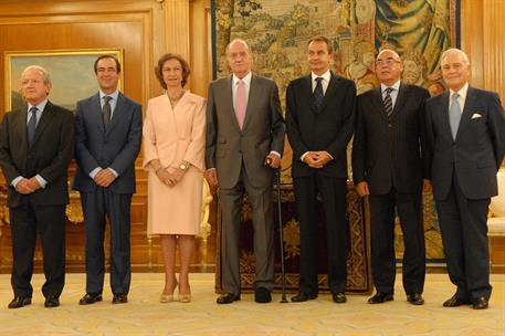27/09/2011. El presidente asiste a la sanción de la reforma de la Constitución. El presidente del Gobierno, José Luis Rodríguez Zapatero, ju...