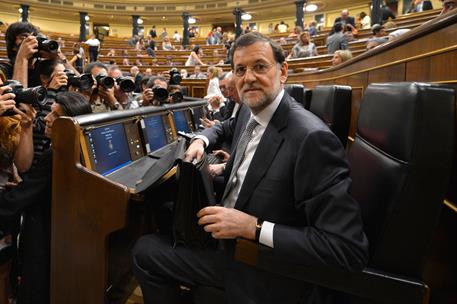 11/07/2012. Comparecencia del presidente en el Pleno del Congreso. El presidente del Gobierno, Mariano Rajoy, informa en el Pleno del Congre...