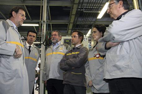 21/11/2012. Mariano Rajoy visita la factoría Renault de Palencia. El presidente del Gobierno ha visitado la factoria que el fabricante de au...