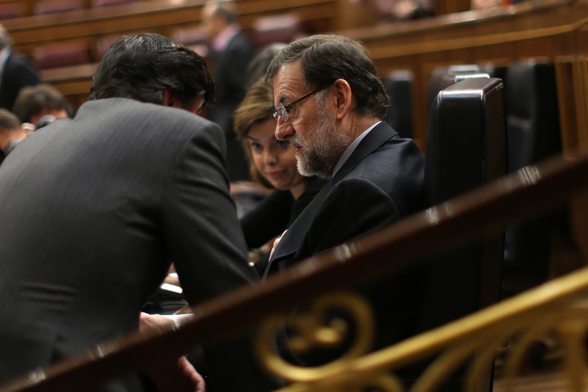 13/02/2013. Mariano Rajoy en la sesión de control al Gobierno. El presidente ha defendido la acción desarrollada por el Ejecutivo contra la ...