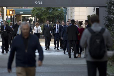 25/09/2013. Rajoy asiste a la Asamblea General de la ONU. El presidente del Gobierno, Mariano Rajoy, pasea por las calles de Nueva York dond...