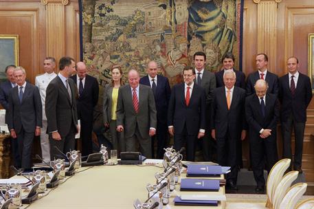 11/07/2013. El presidente asiste a la reunión del Consejo de Seguridad Nacional. El presidente del Gobierno, Mariano Rajoy, ha asistido a la...