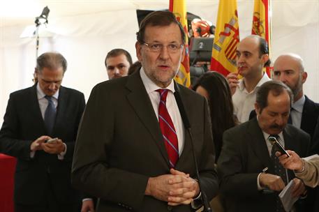 6/12/2014. Declaraciones de Rajoy el Día de la Constitución. El presidente del Gobierno, Mariano Rajoy, efectúa unas declaraciones en el Con...