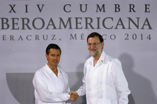 Mariano Rajoy con Peña Nieto