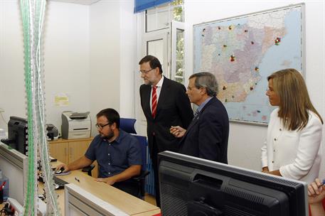 11/09/2014. Rajoy visita la sede de la Organización Nacional de Trasplantes. El presidente del Gobierno, Mariano Rajoy, junto al director de...