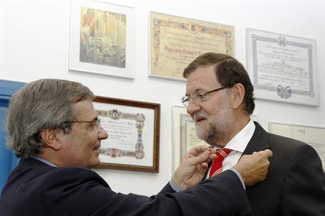 11/09/2014. Rajoy visita la sede de la Organización Nacional de Trasplantes. El presidente del Gobierno, Mariano Rajoy, junto al director de...