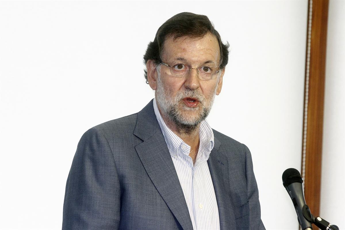 12/08/2014. El presidente Rajoy en el Real Club Naútico de Sanxenxo. El presidente del Gobierno, Mariano Rajoy, se dirige a los asistentes a...