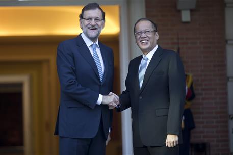15/09/2014. Rajoy recibe al presidente de Filipinas. El presidente del Gobierno, Mariano Rajoy, recibe al presidente de la República de Fili...
