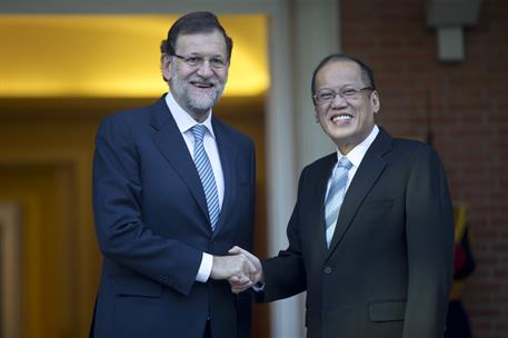 15/09/2014. Rajoy recibe al presidente de Filipinas. El presidente del Gobierno, Mariano Rajoy, recibe al presidente de la República de Fili...