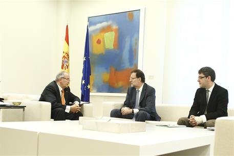 18/07/2014. Rajoy recibe al Comité Ejecutivo de la PIMEC. El presidente del Gobierno se reúne en el Complejo de La Moncloa con el Comité Eje...