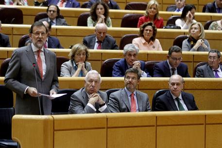 28/10/2014. Rajoy en la sesión de control al Senado. El presidente Mariano Rajoy en la sesión de control al Senado.