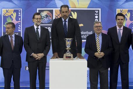 15/03/2014. Rajoy inaugura el polideportivo "Gran Canaria Arena". El presidente del Gobierno, Mariano Rajoy, junto al presidente del Gobiern...