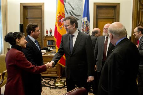 14/01/2014. Rajoy viaja a Estados Unidos en visita oficial. El presidente del Gobierno, Mariano Rajoy, junto al secretario general de la Org...