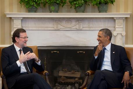 13/01/2014. Rajoy viaja a Estados Unidos en visita oficial. El presidente del Gobierno, Mariano Rajoy, y el presidente de Estados Unidos, Ba...