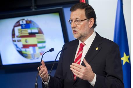 27/06/2014. Rajoy asiste al Consejo Europeo en Bruselas. El presidente del Gobierno, Mariano Rajoy, durante la rueda de prensa que ha ofreci...