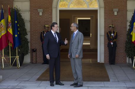 2/09/2014. Rajoy recibe al jefe de Gobierno de Andorra. El presidente del Gobierno, Mariano Rajoy, recibe en La Moncloa al jefe de Gobierno ...