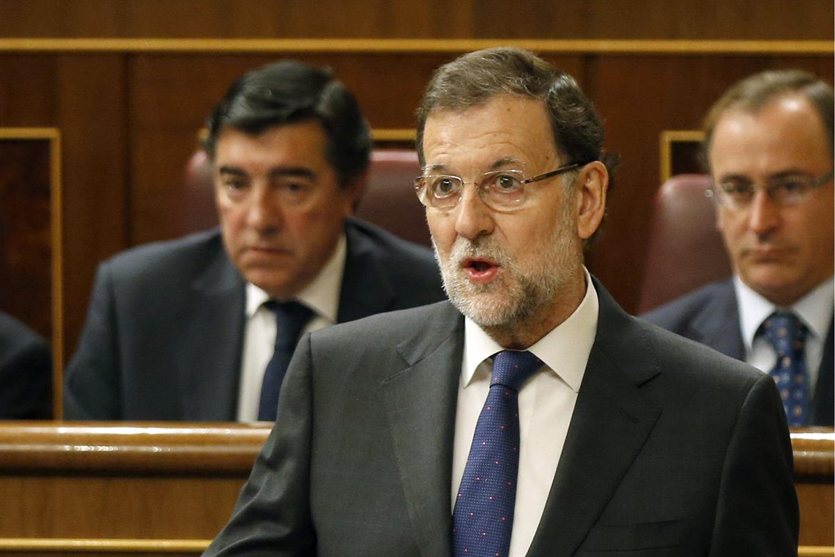19/11/2014. Rajoy asiste a la sesión de control al Gobierno. El presidente del Gobierno, Mariano Rajoy, interviene en la sesión de control a...