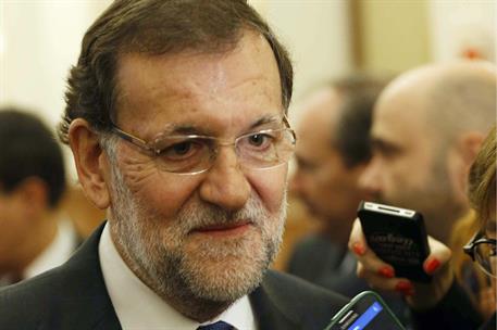 19/11/2014. Rajoy asiste a la sesión de control al Gobierno. El presidente del Gobierno, Mariano Rajoy, en el Congreso de los Diputados, don...