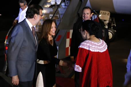 6/12/2014. Rajoy a su llegada a Veracruz, México. El presidente del Gobierno, Mariano Rajoy, a su llegada a Veracruz, México, donde particip...