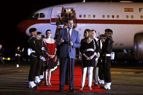 6/12/2014. Rajoy a su llegada a Veracruz, México. El presidente del Gobierno, Mariano Rajoy, a su llegada a Veracruz, México, donde particip...