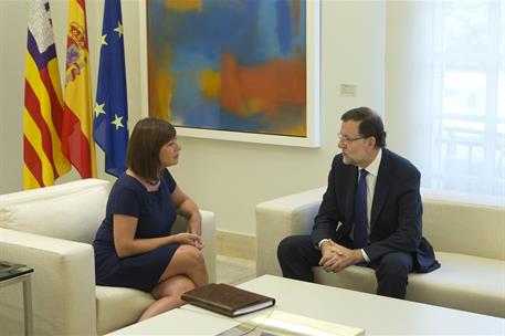 2/09/2015. Rajoy recibe a la presidenta de Illes Balears. El presidente del Gobierno, Mariano Rajoy, recibe en La Moncloa a la presidenta de...