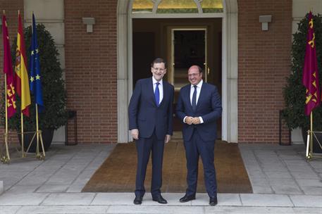 2/09/2015. El presidente Rajoy recibe al presidente de la Comunidad autónoma de Murcia. El presidente del Gobierno, Mariano Rajoy, recibe al...