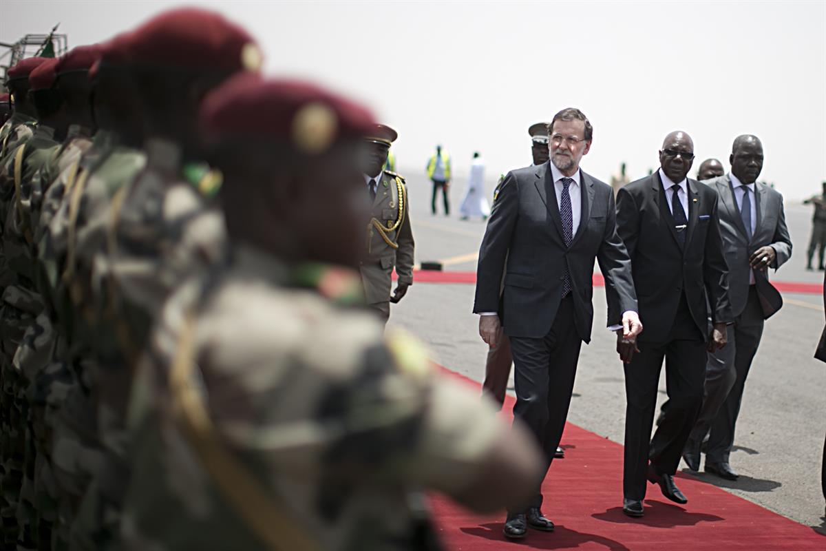 3/05/2015. Viaje del presidente a Mali. El presidente del Gobierno, Mariano Rajoy, a su llegada a Bamako, capital de Mali, donde visitará a ...