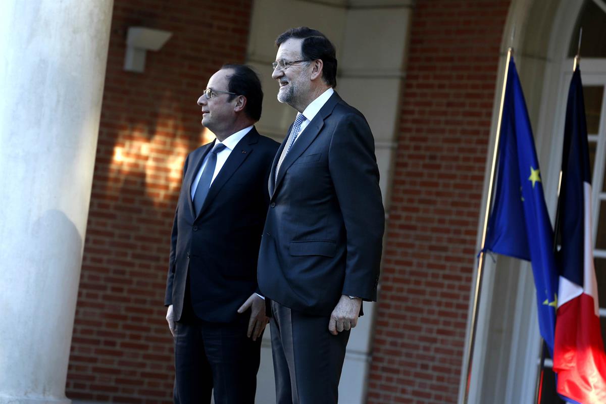 4/03/2015. Cumbre sobre interconexiones energéticas europeas. El presidente del Gobierno, Mariano Rajoy, recibe al presidente de la Repúblic...