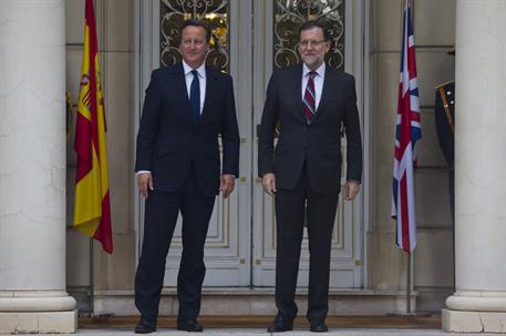 4/09/2015. Mariano Rajoy recibe a David Cameron. El presidente del Gobierno, Mariano Rajoy, recibe al primer ministro del Reino Unido, David...