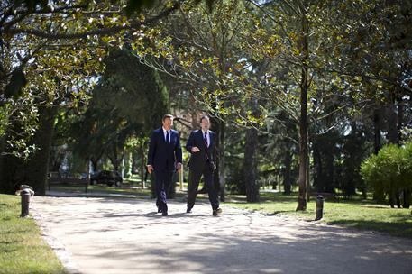 4/09/2015. Mariano Rajoy recibe a David Cameron. El presidente del Gobierno, Mariano Rajoy, y el primer ministro británico, David Cameron, e...