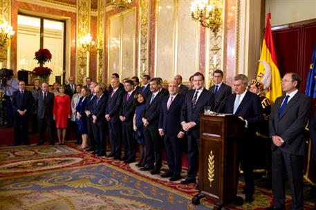 6/12/2015. Rajoy en el Día de la Constitución. Acto celebrado en el Congreso de los Diputados con motivo del aniversario de la Constitución.