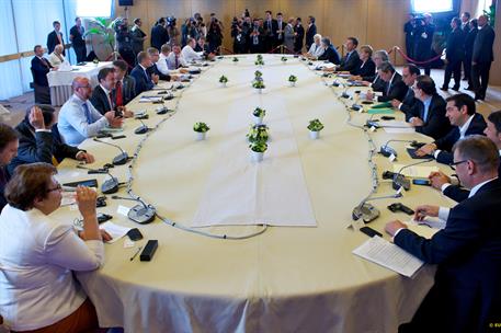 7/07/2015. Rajoy asiste a la reunión extraordinaria del Consejo Europeo. El presidente del Gobierno, Mariano Rajoy, asiste a la reunión de l...