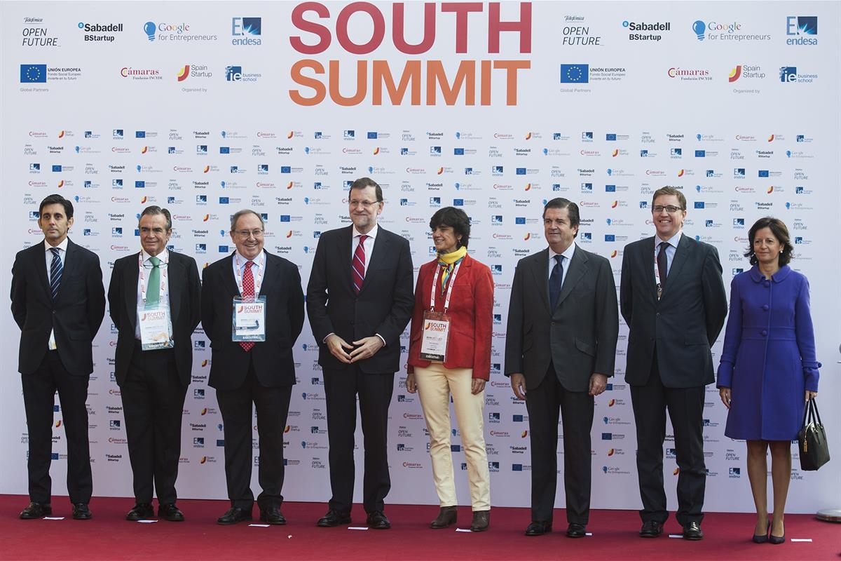 7/10/2015. Rajoy inaugura la South Summit. El presidente del Gobierno, Mariano Rajoy, durante la inauguración en Madrid de la South Summit, ...